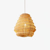 Retro Swirl Bamboo Pendant Light