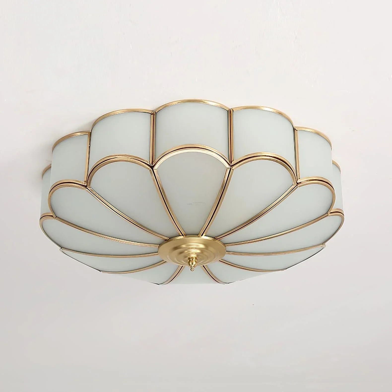 Eros Art Deco Flower Ceiling Light - Luxury Floral Flush Mount Chandelier