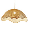 Stylish Wave Bamboo Pendant Light