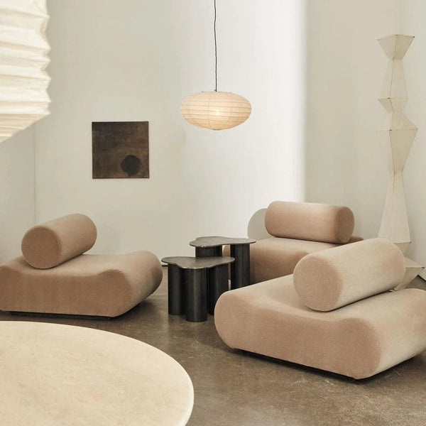 Wabi-Sabi Round Silk Pendant Light