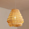Retro Swirl Bamboo Pendant Light