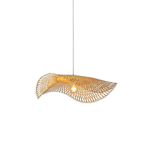 Modern Wave Bamboo Pendant Light