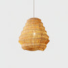 Retro Swirl Bamboo Pendant Light