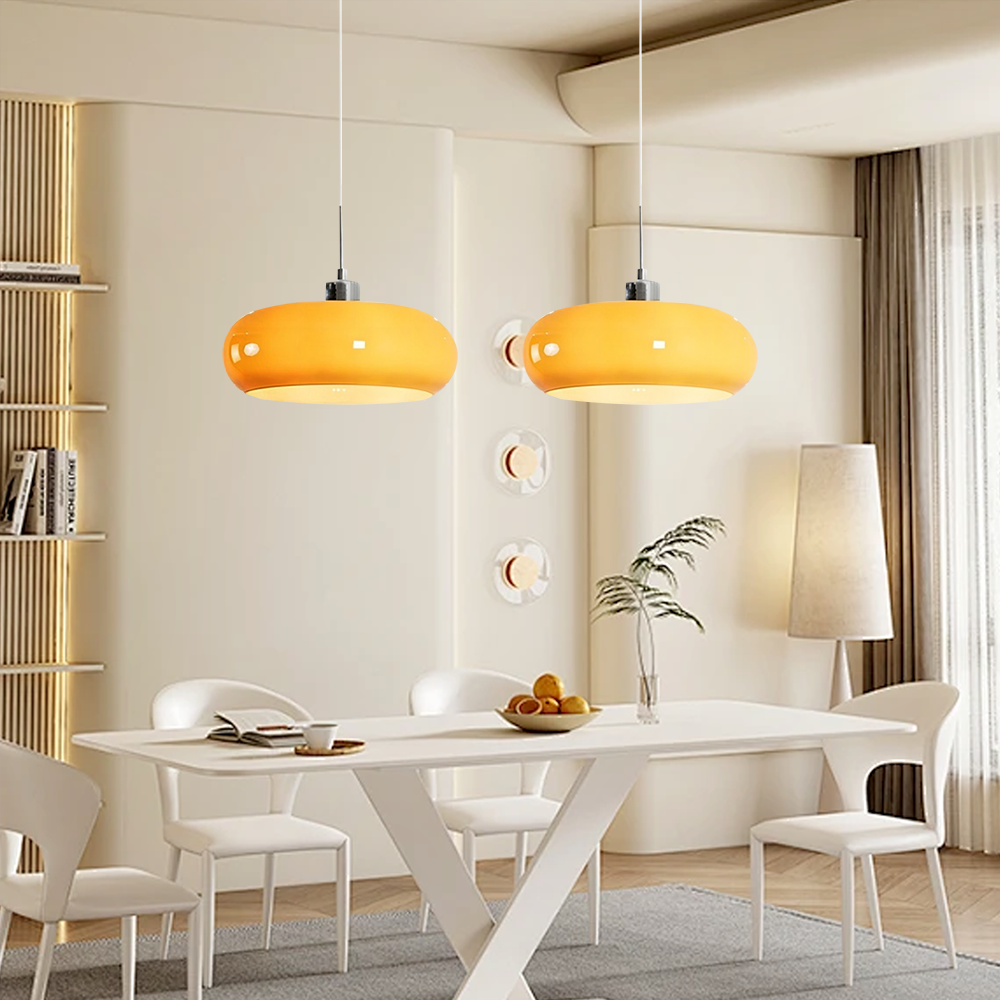Kieran Bauhaus Glaspendelleuchte | Moderne Mid-Century Hängelampe