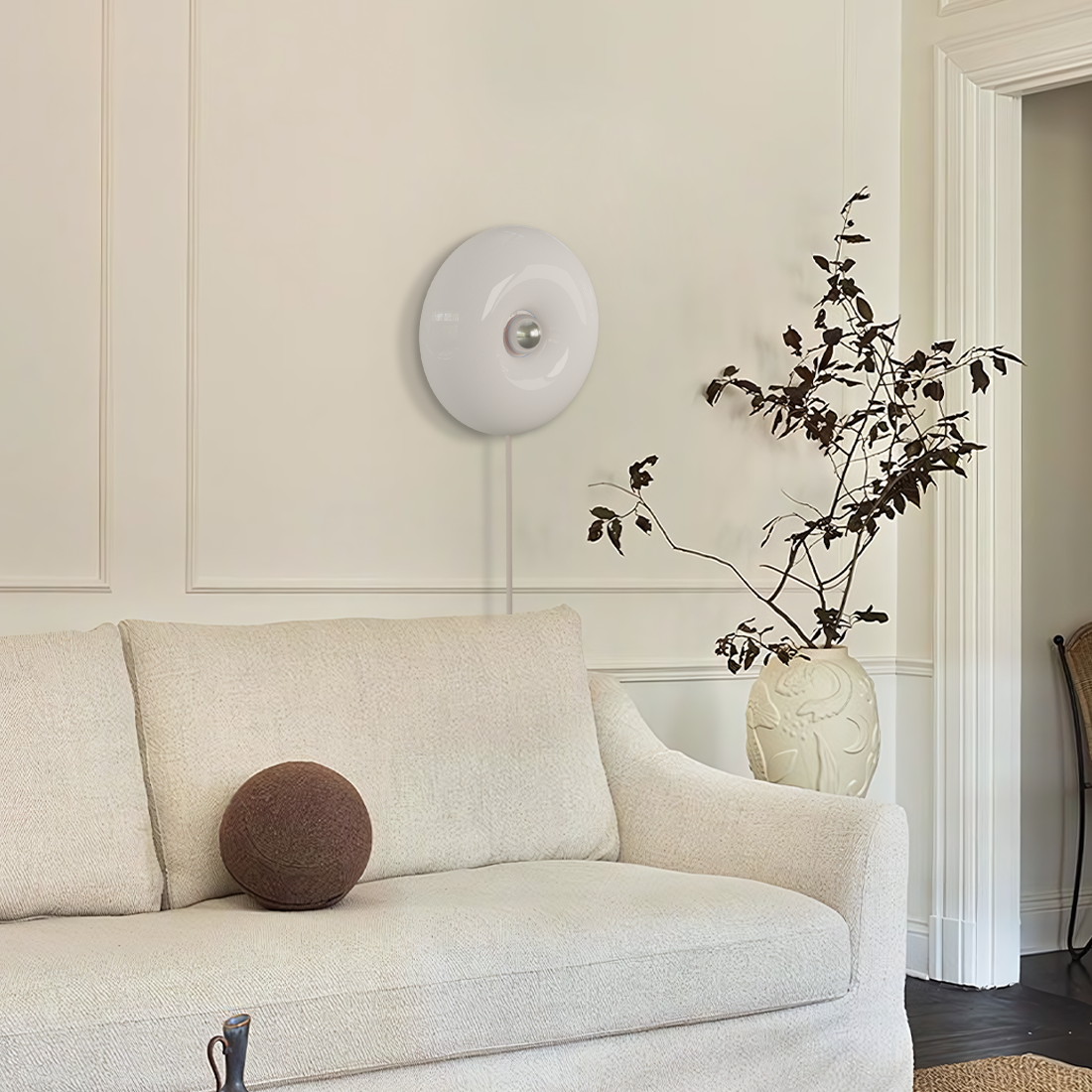 Thom Round Glass Dimmable Wall Sconce | Modern Luxury Indoor Lighting