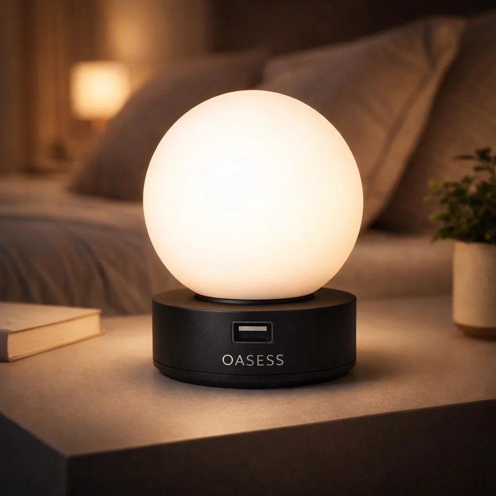 Green OASESS Sphere USB Table Lamp