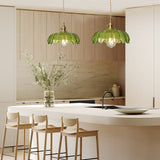 Dorian Vintage Tulip Glass Pendant Light | Floral Petal Hanging Lamp