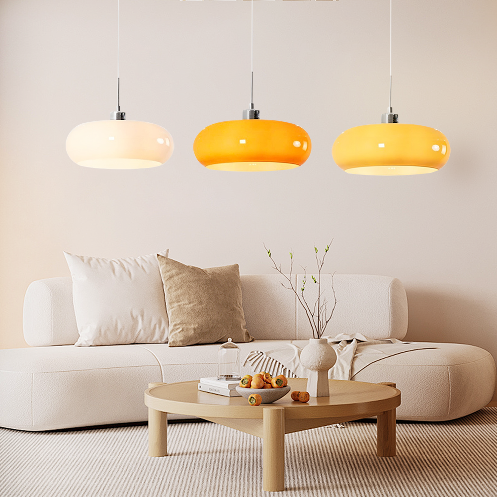 Suspension en verre Kieran Bauhaus | Lampe suspendue moderne de style Mid-Century