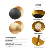 Applique murale LED réglable Rothe – Applique moderne Halo pour la décoration intérieure
