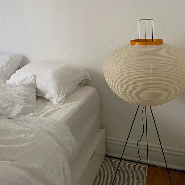 Oriental Round Paper Shade Lamp