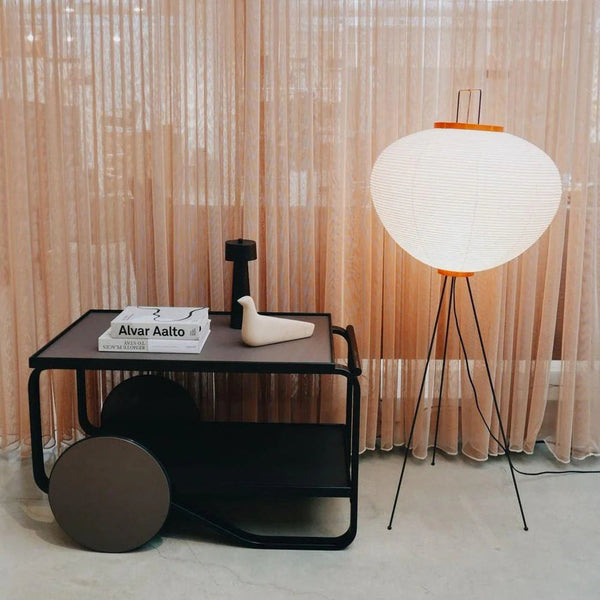 Oriental Round Paper Shade Lamp