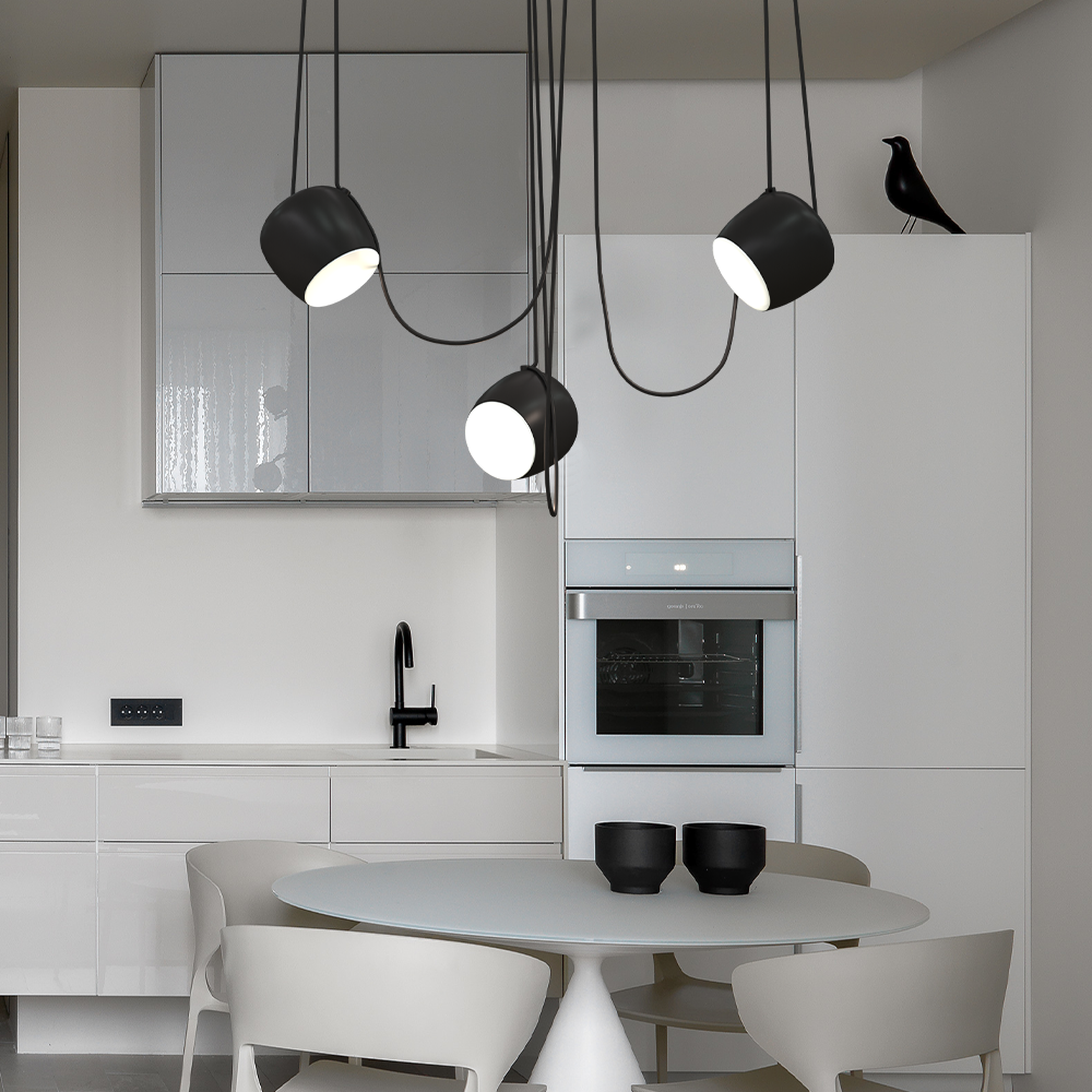 Torv, Suspension Moderne à Intensité Variable Multi-Lumière - Lustre de Style Nordique