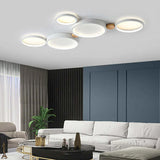 Alina Macaron Circle Array LED Ceiling Light - Modern Minimalist Flush Mount