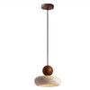 Suspension Alvione Bauhaus en travertin naturel | Luxe minimaliste
