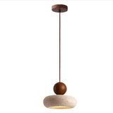 Suspension Alvione Bauhaus en travertin naturel | Luxe minimaliste