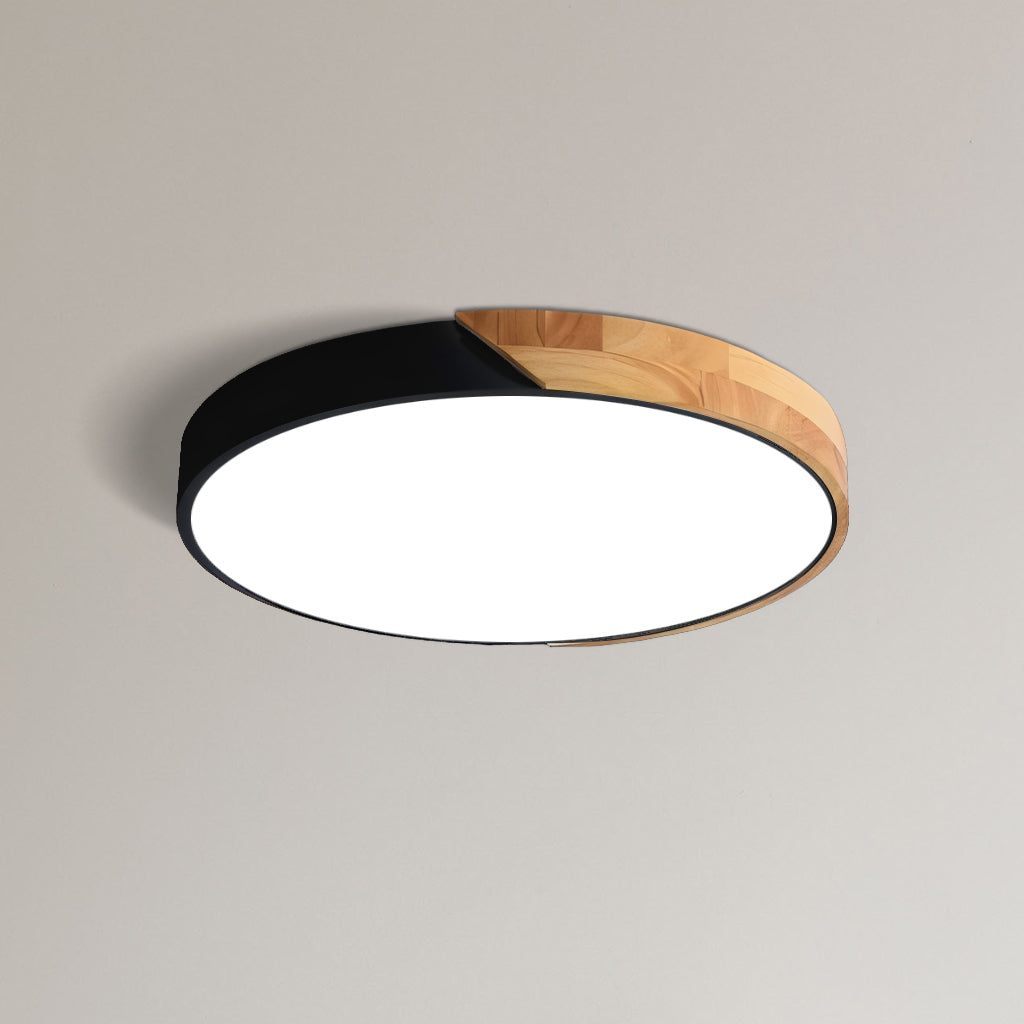 Plafonnier LED Dimmable Apollo Macaron - Rond Moderne Minimaliste Encastré