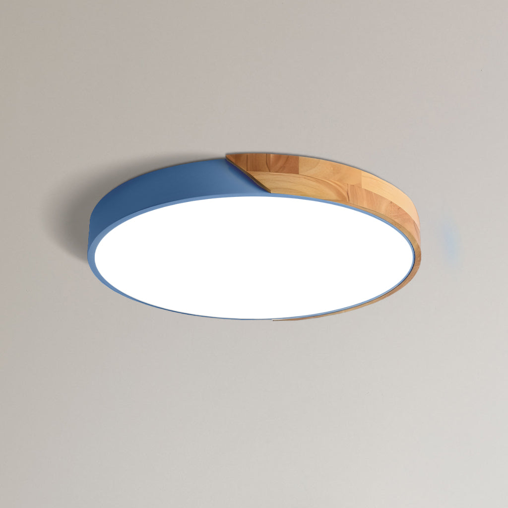 Plafonnier LED Dimmable Apollo Macaron - Rond Moderne Minimaliste Encastré