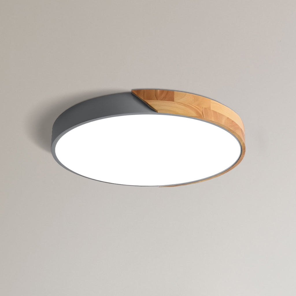Plafonnier LED Dimmable Apollo Macaron - Rond Moderne Minimaliste Encastré