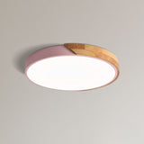 Plafonnier LED Dimmable Apollo Macaron - Rond Moderne Minimaliste Encastré