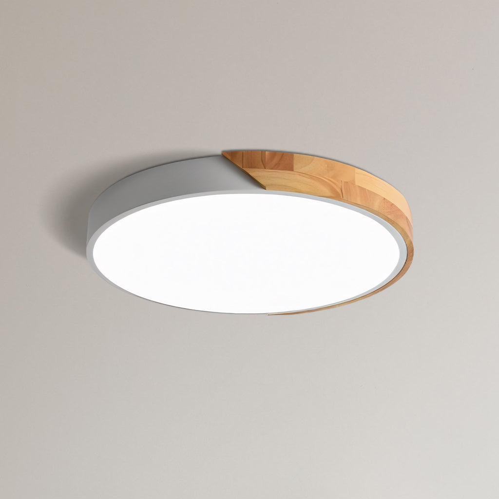 Plafonnier LED Dimmable Apollo Macaron - Rond Moderne Minimaliste Encastré
