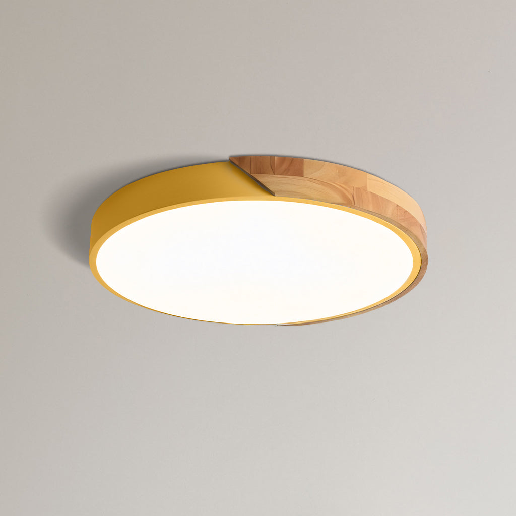 Plafonnier LED Dimmable Apollo Macaron - Rond Moderne Minimaliste Encastré