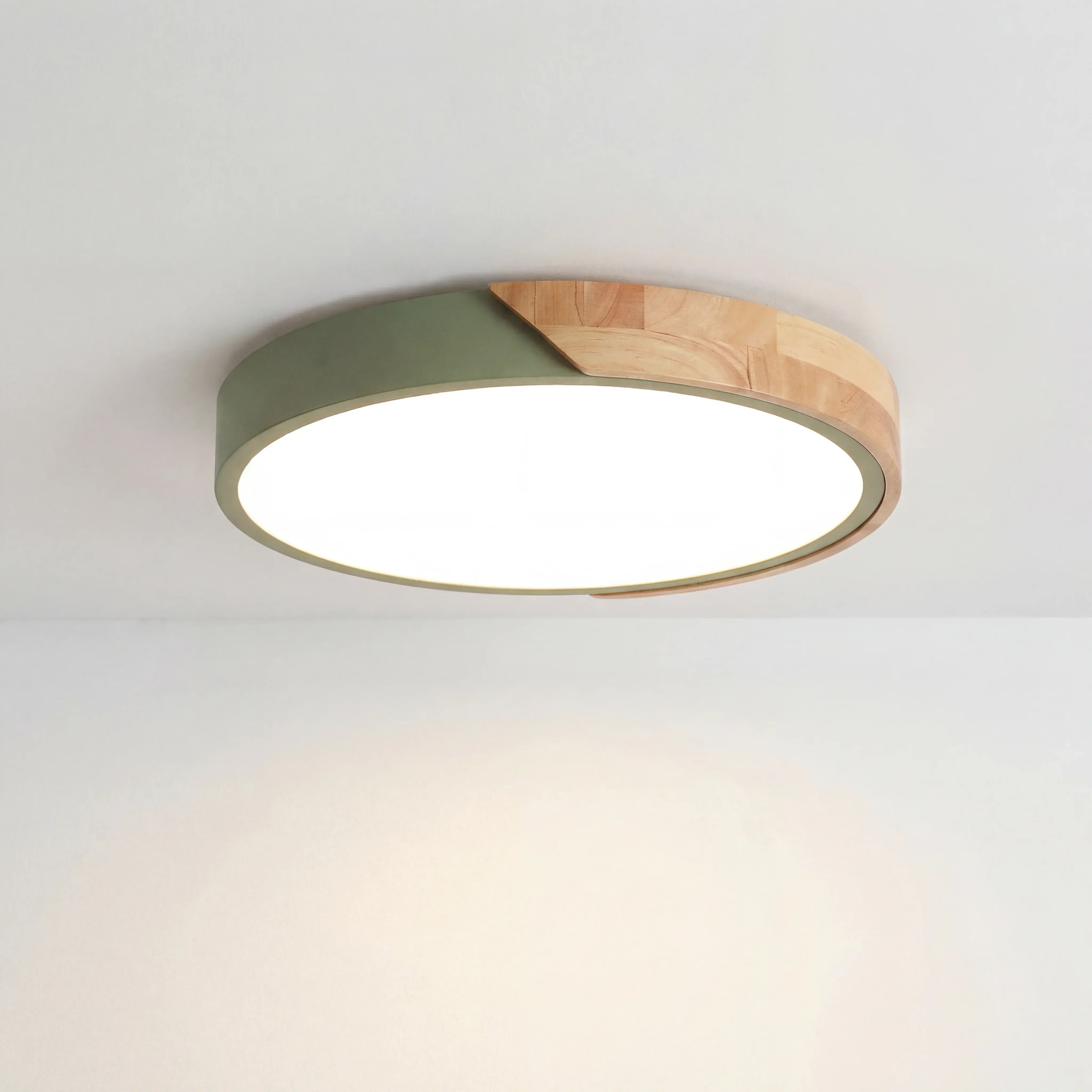 Plafonnier LED Dimmable Apollo Macaron - Rond Moderne Minimaliste Encastré
