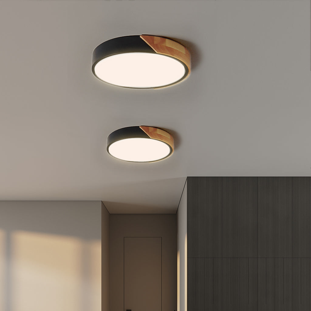 Plafonnier LED Dimmable Apollo Macaron - Rond Moderne Minimaliste Encastré