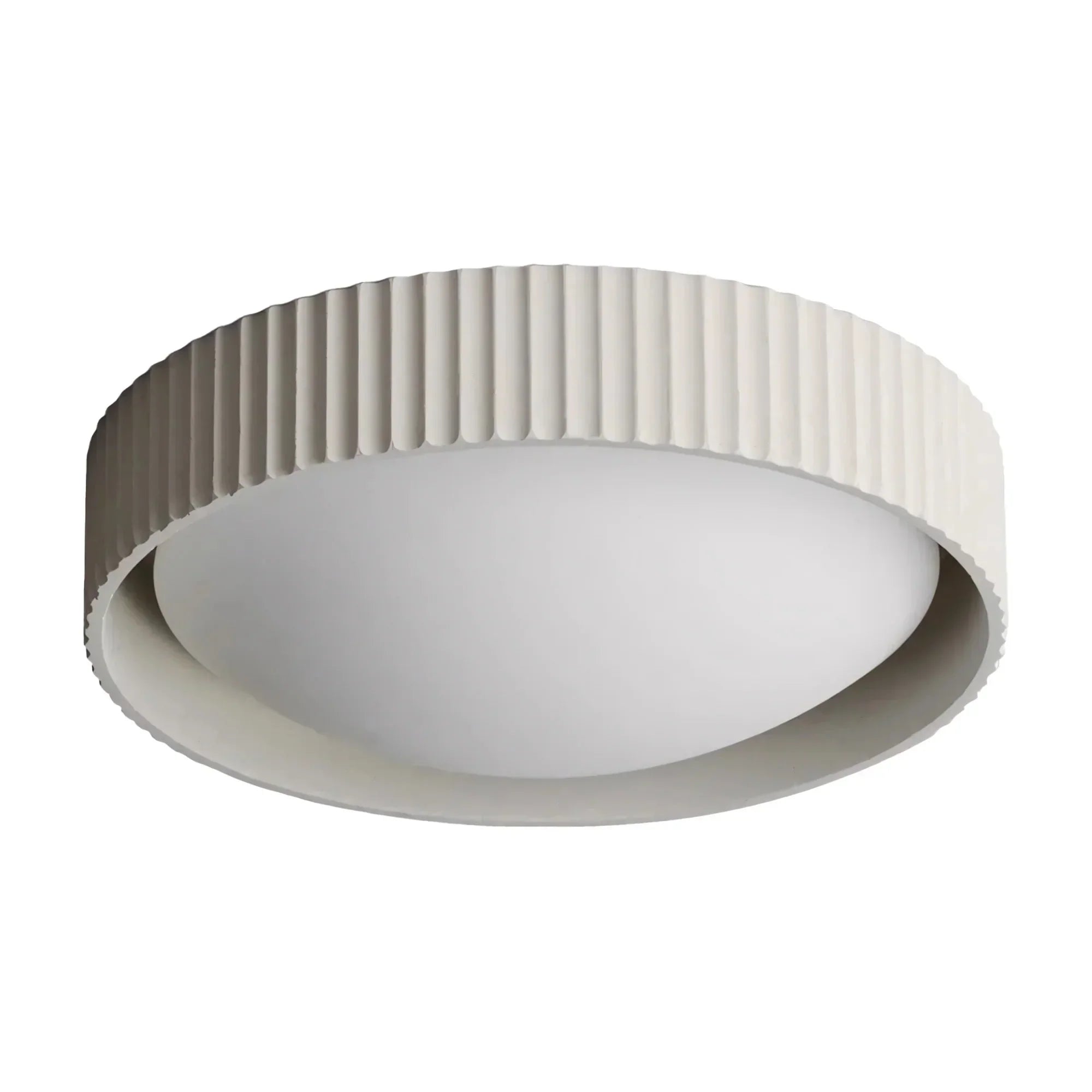 Argo Modern Concrete Flush Mount Ceiling Light - Minimalist Industrial Design