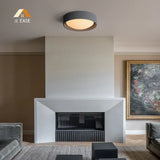 Argo Modern Concrete Flush Mount Ceiling Light - Minimalist Industrial Design