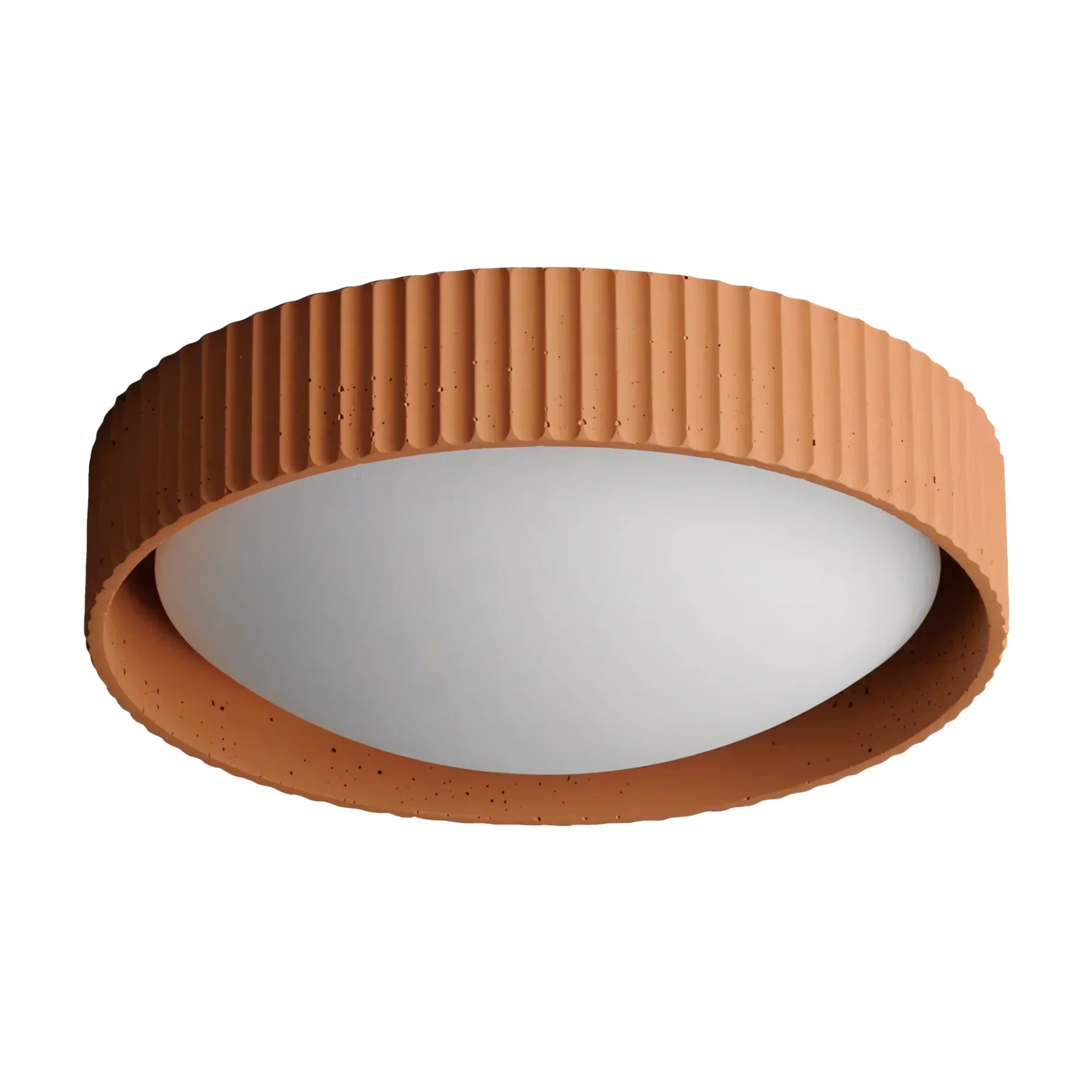 Argo Modern Concrete Flush Mount Ceiling Light - Minimalist Industrial Design
