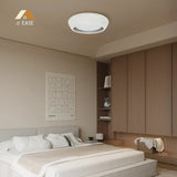 Astoria Minimalist Cement Flush Mount Ceiling Light - Modern Round Design