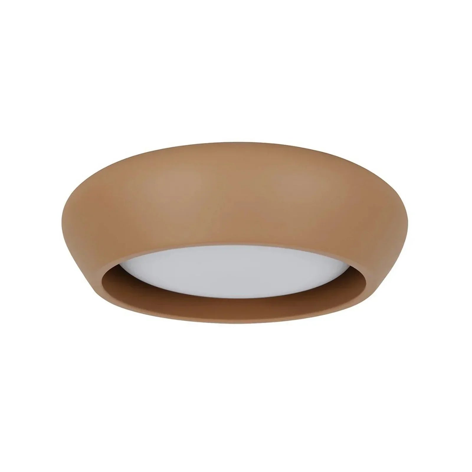 Astoria Minimalist Cement Flush Mount Ceiling Light - Modern Round Design