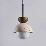 Suspension sphérique Athenis Luna Stone | Décoration moderne et minimaliste