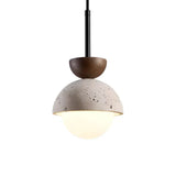 Suspension sphérique Athenis Luna Stone | Décoration moderne et minimaliste