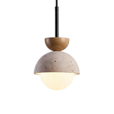 Suspension sphérique Athenis Luna Stone | Décoration moderne et minimaliste