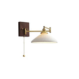 Applique murale Aurora Retro Ceramic à bras articulé | Applique murale de chevet Mid-Century