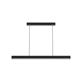 Caputo Linear LED Pendant Light - Minimalist Walnut Wood Dining Lamp