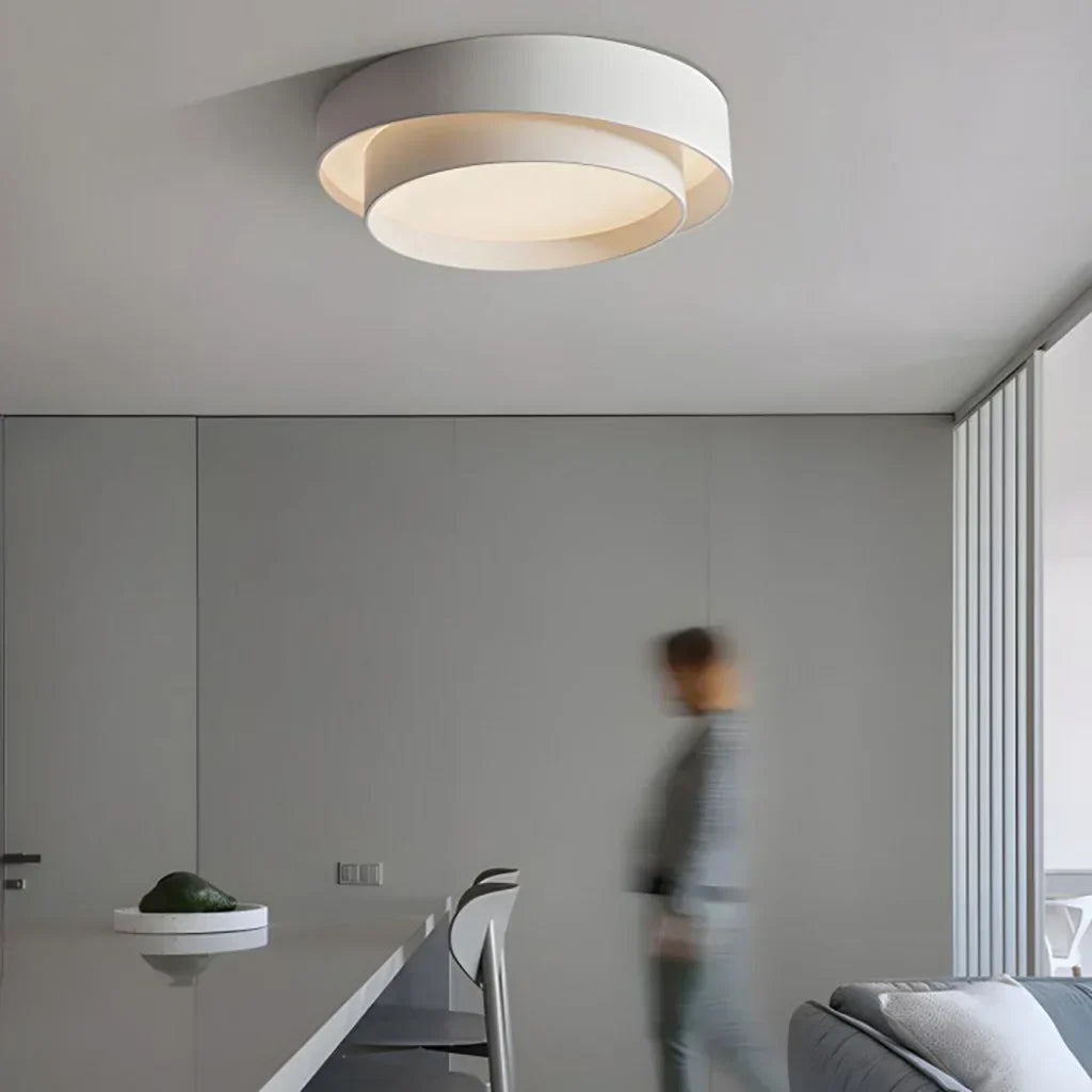 Plafonnier LED moderne Flint Disc – Luminaire encastré minimaliste