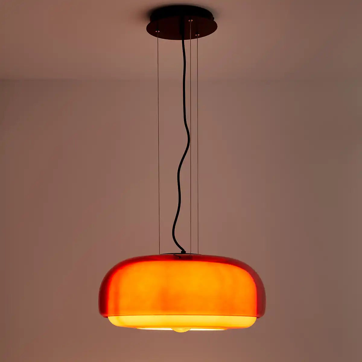 Driftelle Bauhaus Glass Pendant Light - Modern Hand-Blown Stained Glass