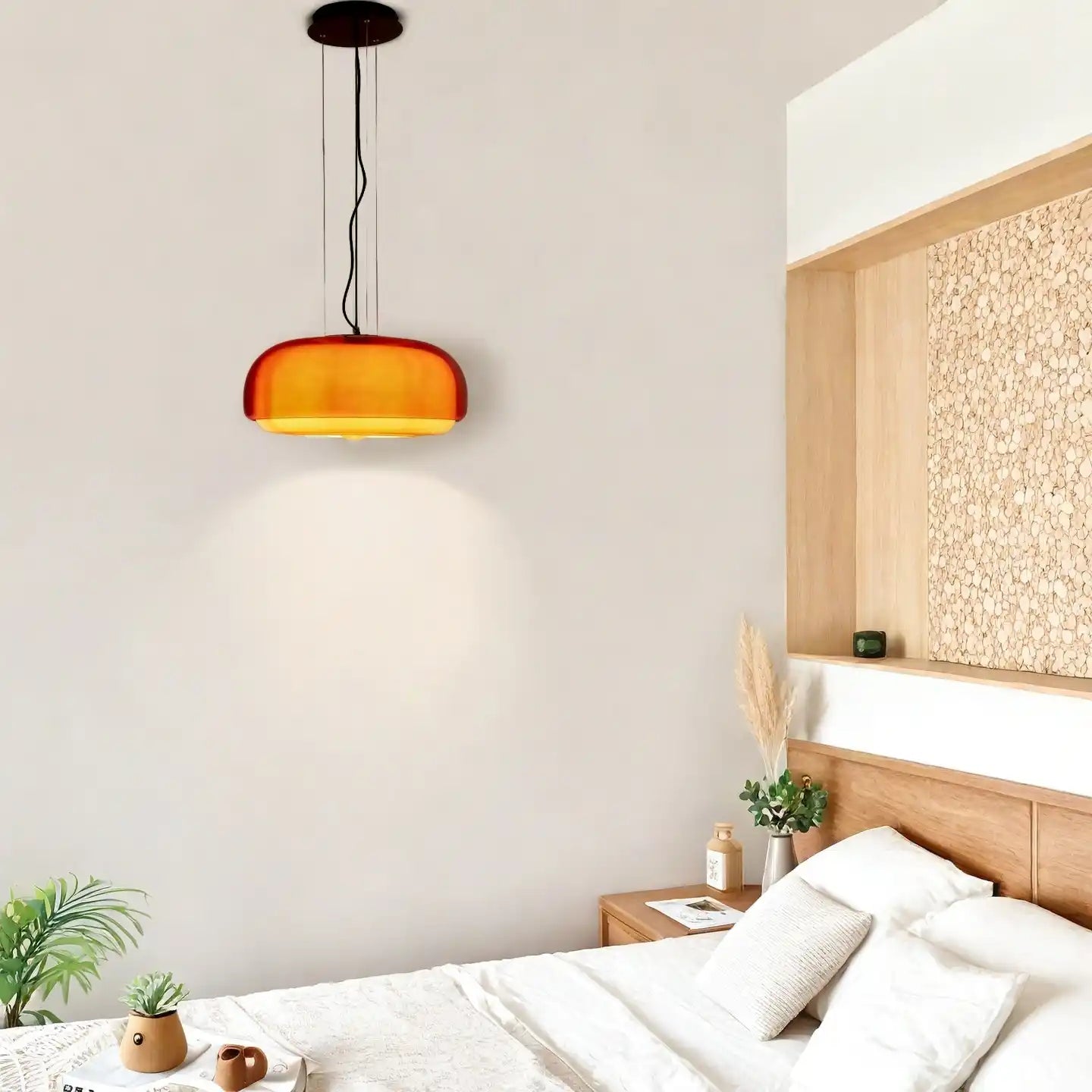 Driftelle Bauhaus Glass Pendant Light - Modern Hand-Blown Stained Glass