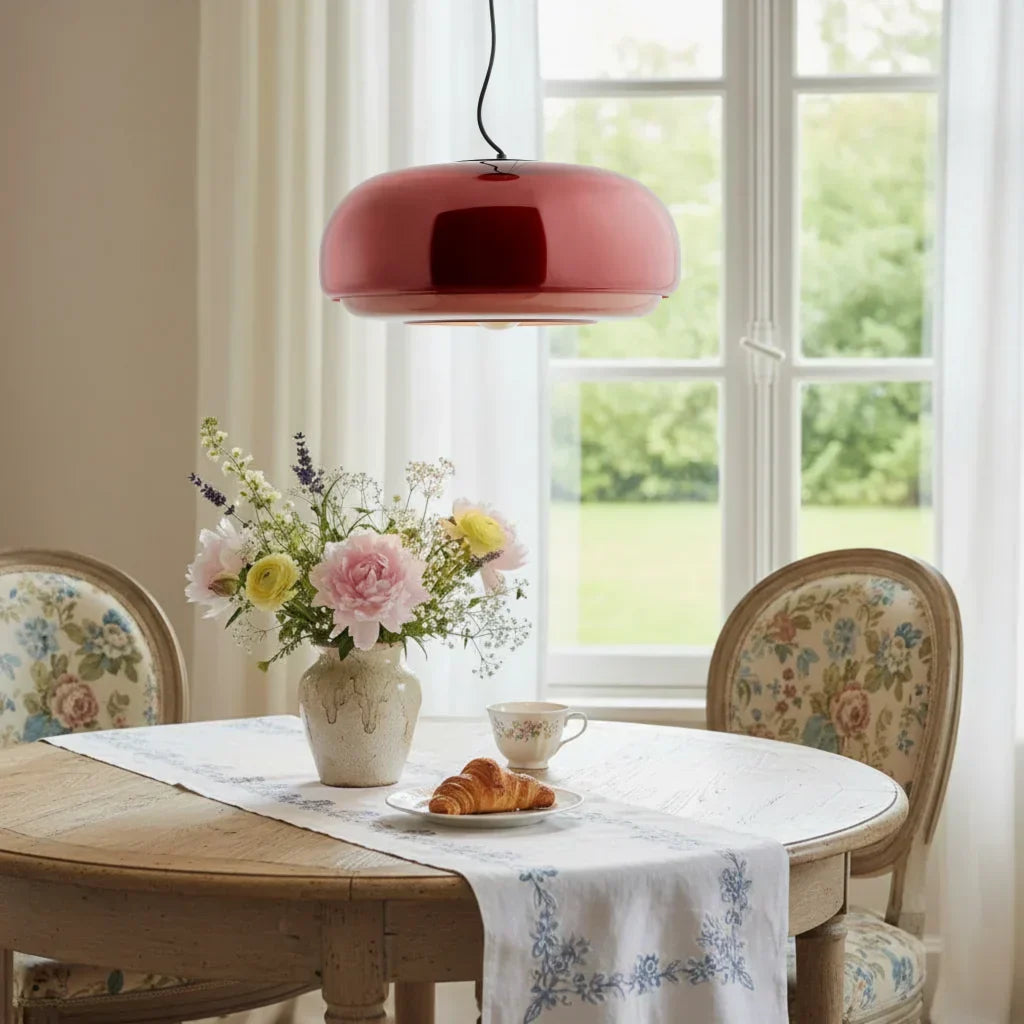 Driftelle Bauhaus Glass Pendant Light - Modern Hand-Blown Stained Glass