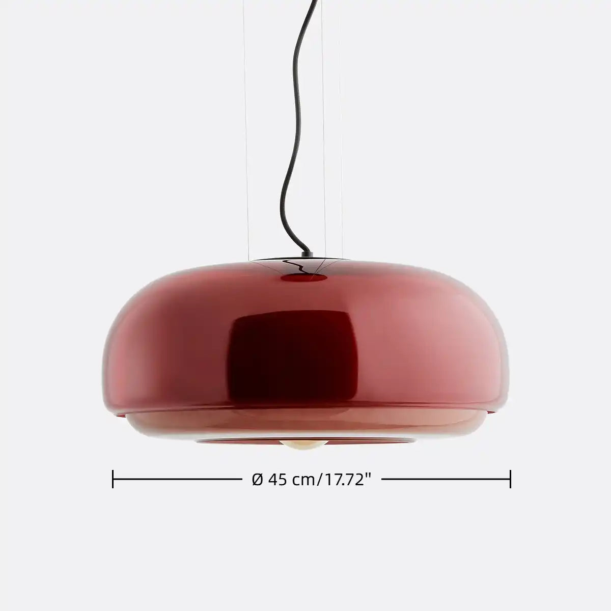 Driftelle Bauhaus Glass Pendant Light - Modern Hand-Blown Stained Glass