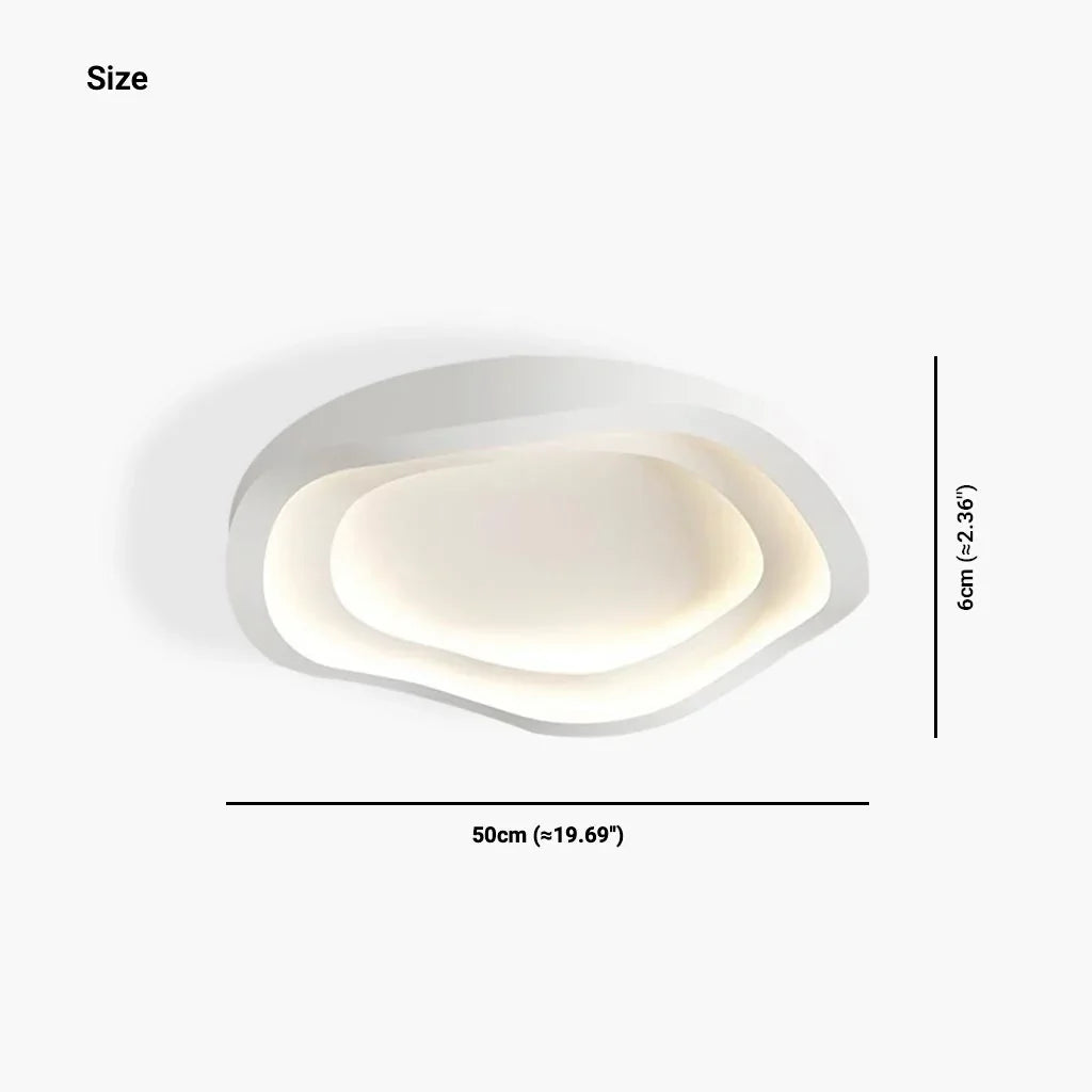 Plafonnier LED Elionis Minimaliste Ripple - Lampe Moderne Encastrée