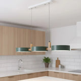 Elvra Modern Macaron 3-Head Pendant Light - Wood & Metal Nordic Style