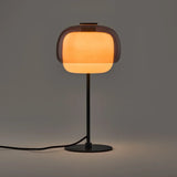 Elvrynor Nordische Bunte Glas-Tischlampe | Moderne Art Deco Nachttischleuchte