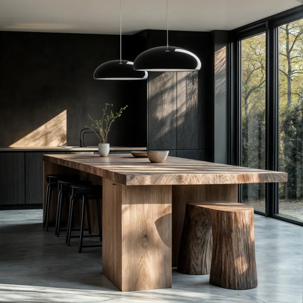 Elyndraea Nordic Bauhaus Metal Bowl Pendant Light - Modern Minimalist Decor