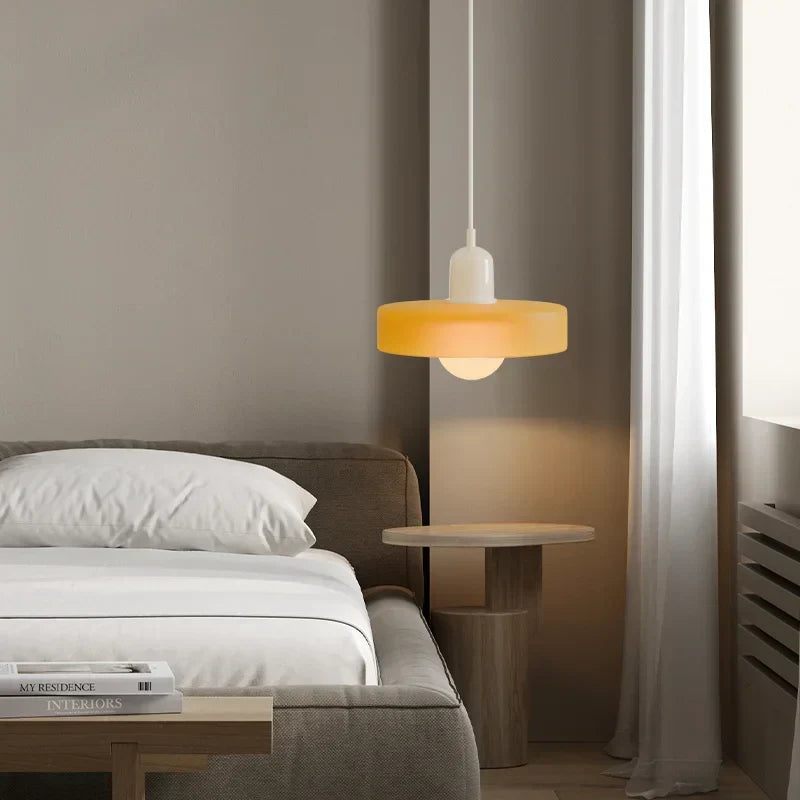 Finan Morandi Glass Disc Orb Pendant Lamp | Bauhaus Designer Lighting