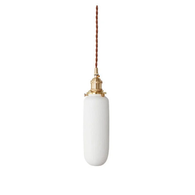 Suspension en céramique plissée Hecate | Design scandinave moderne