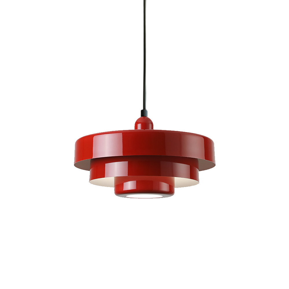 Hind Bauhaus Triple Layer Disc Pendant Light - Modern Macaron Design