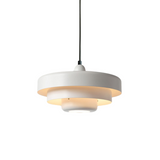 Hind Bauhaus Triple Layer Disc Pendant Light - Modern Macaron Design